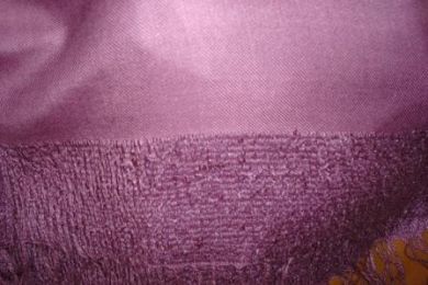 Purple wool shawl